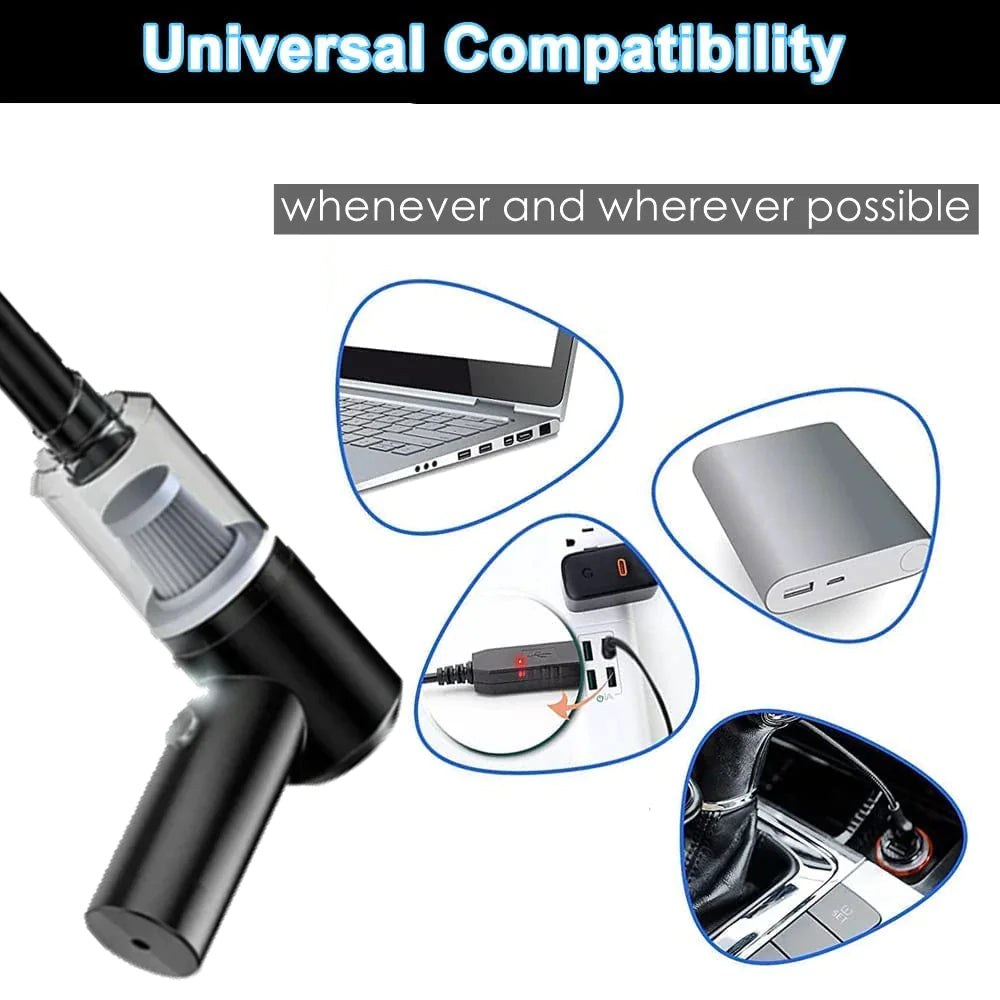 120W Cordless Handheld Vacuum Cleaner Small Mini Portable Car Auto Home Wireless..
