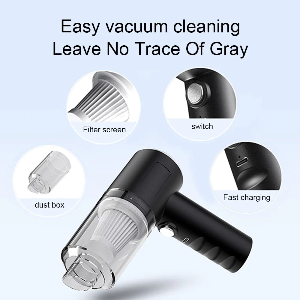 120W Cordless Handheld Vacuum Cleaner Small Mini Portable Car Auto Home Wireless..