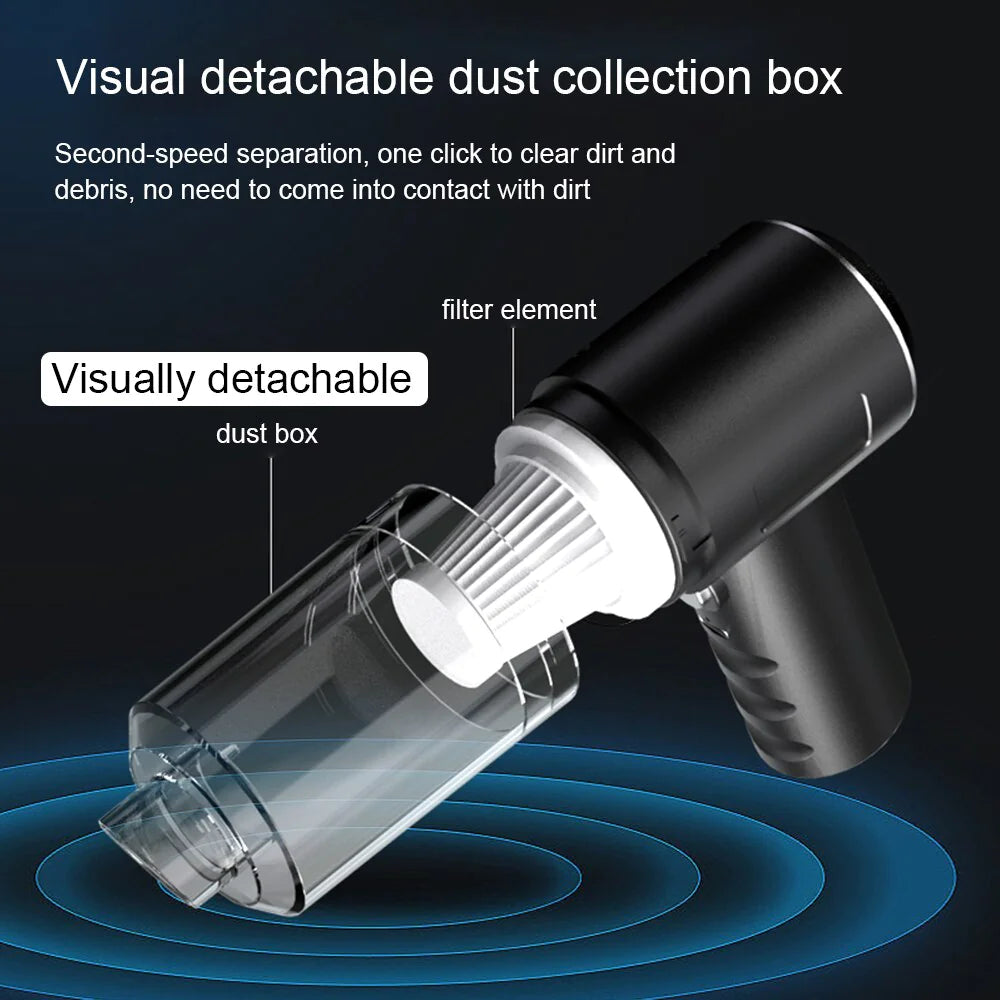 120W Cordless Handheld Vacuum Cleaner Small Mini Portable Car Auto Home Wireless..